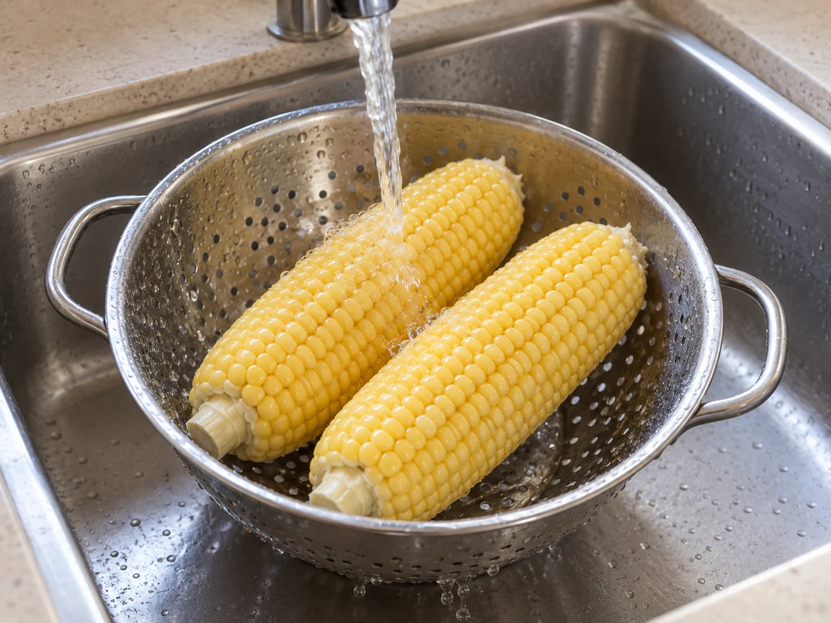 Prepare the corn