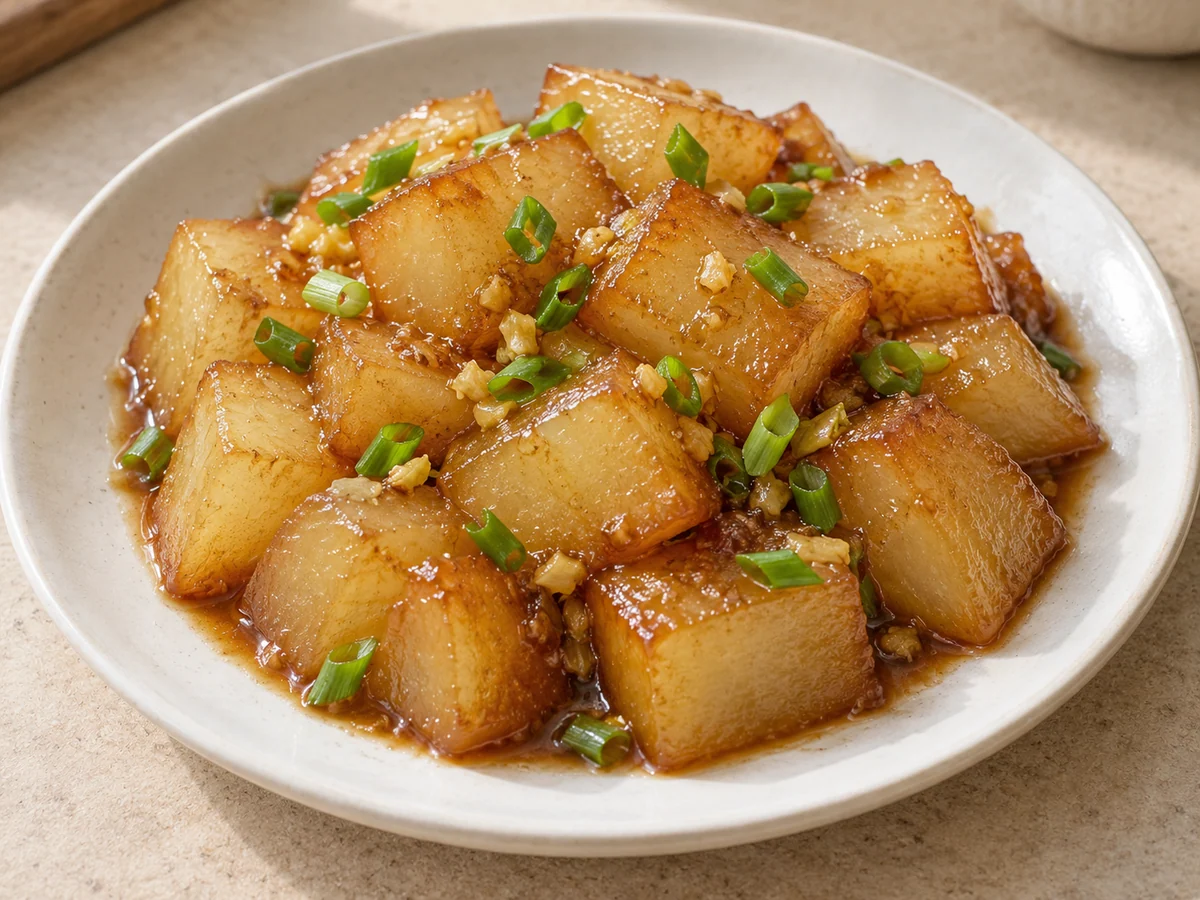Soy-braised winter melon