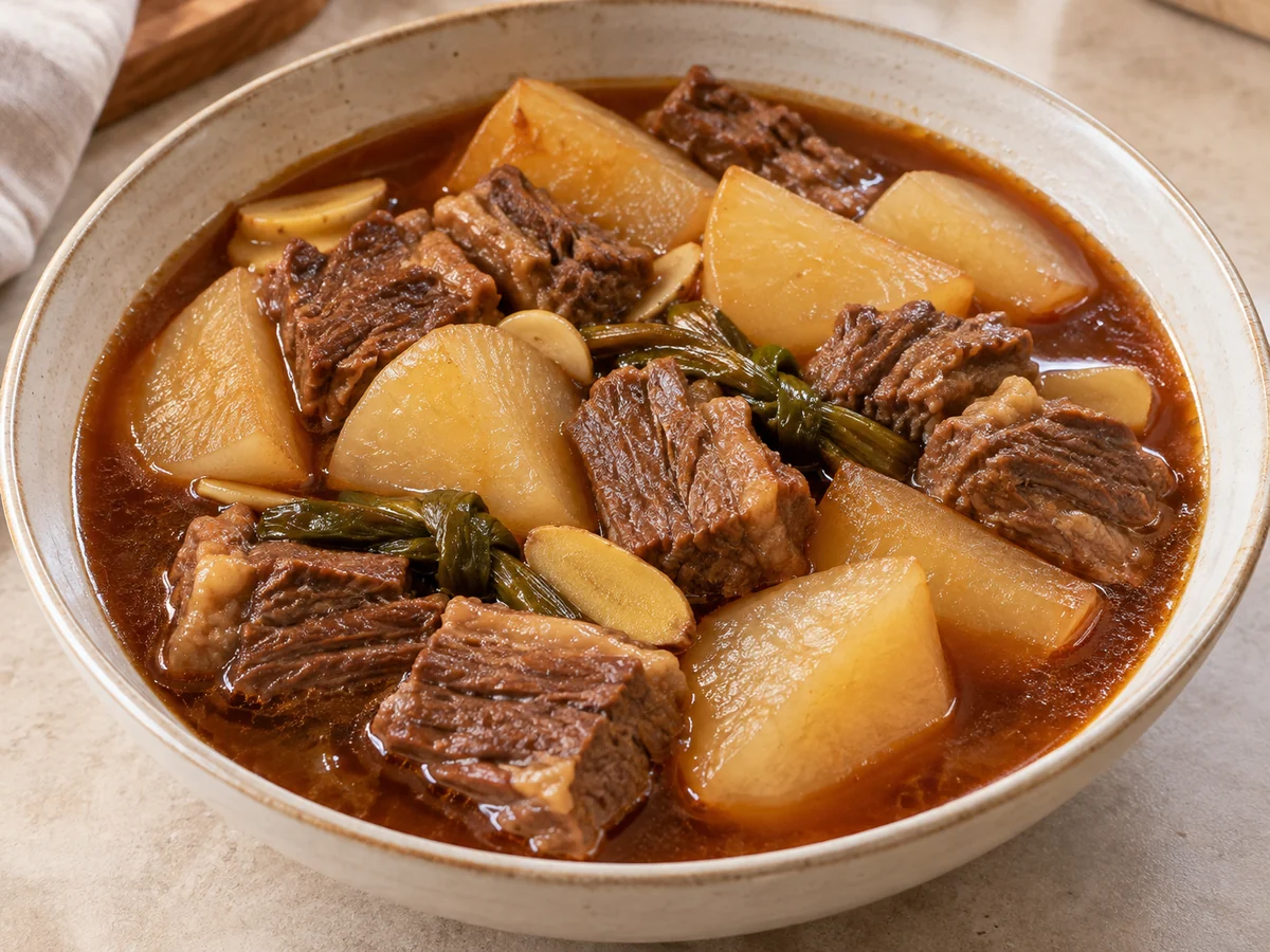 Cantonese beef brisket and radish