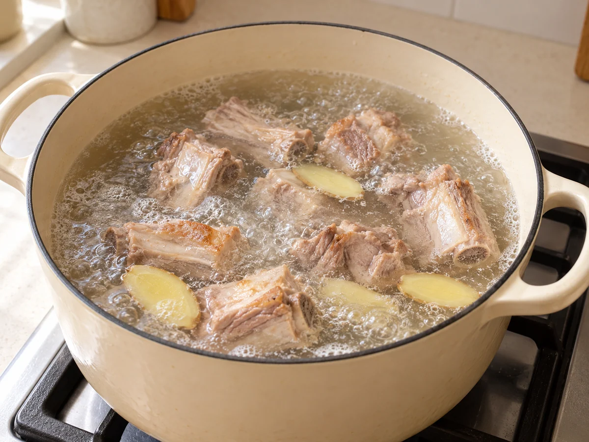 Brown then add broth