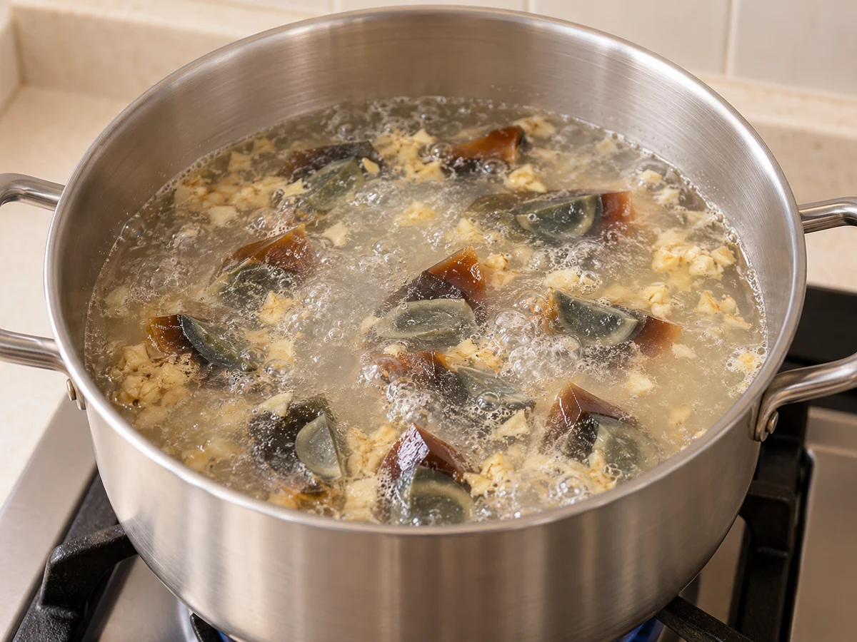 Add water and boil