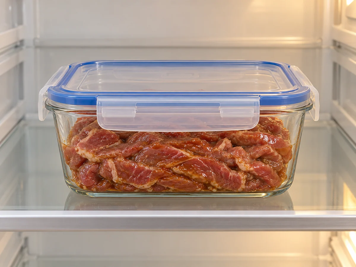 Marinate under refrigeration