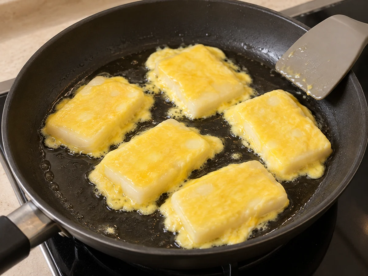 Pan-fry gently