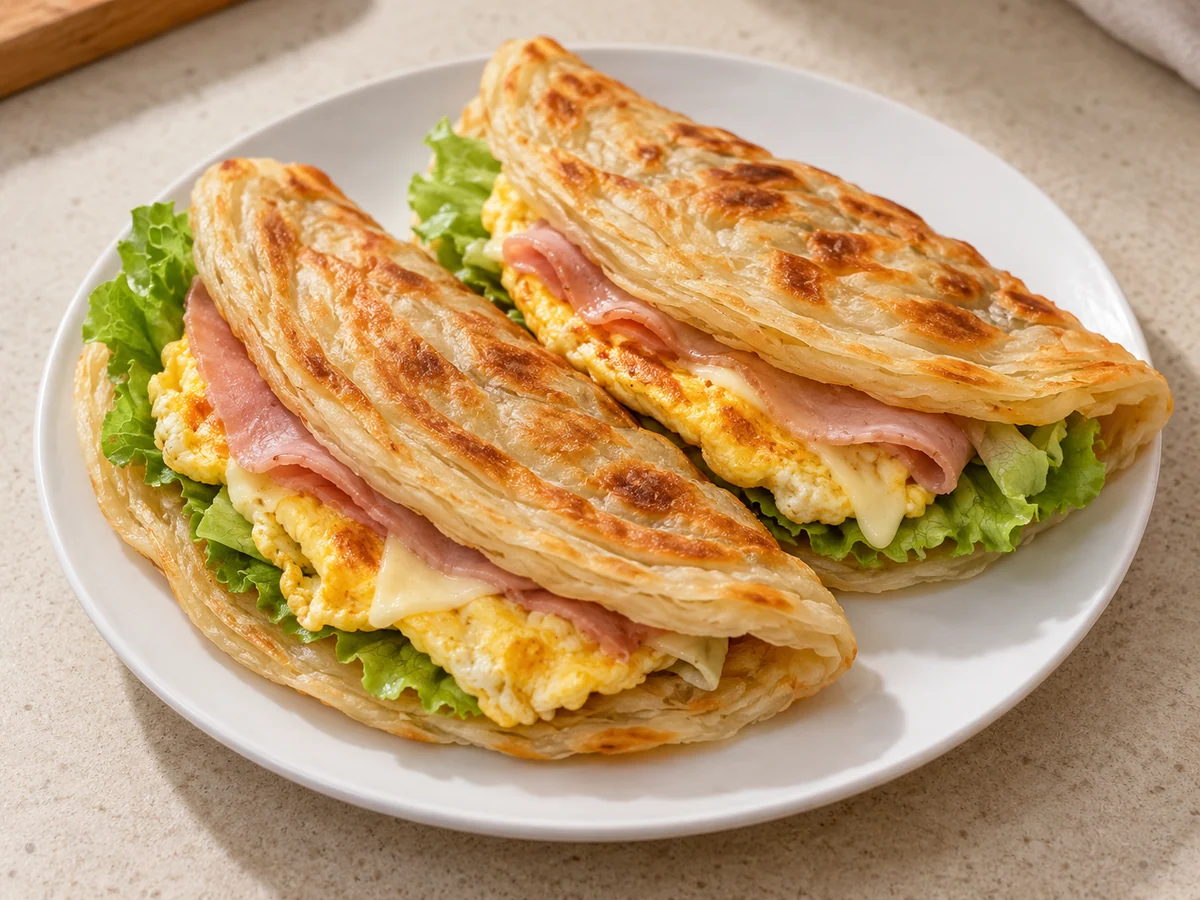 Flaky Chinese flatbread