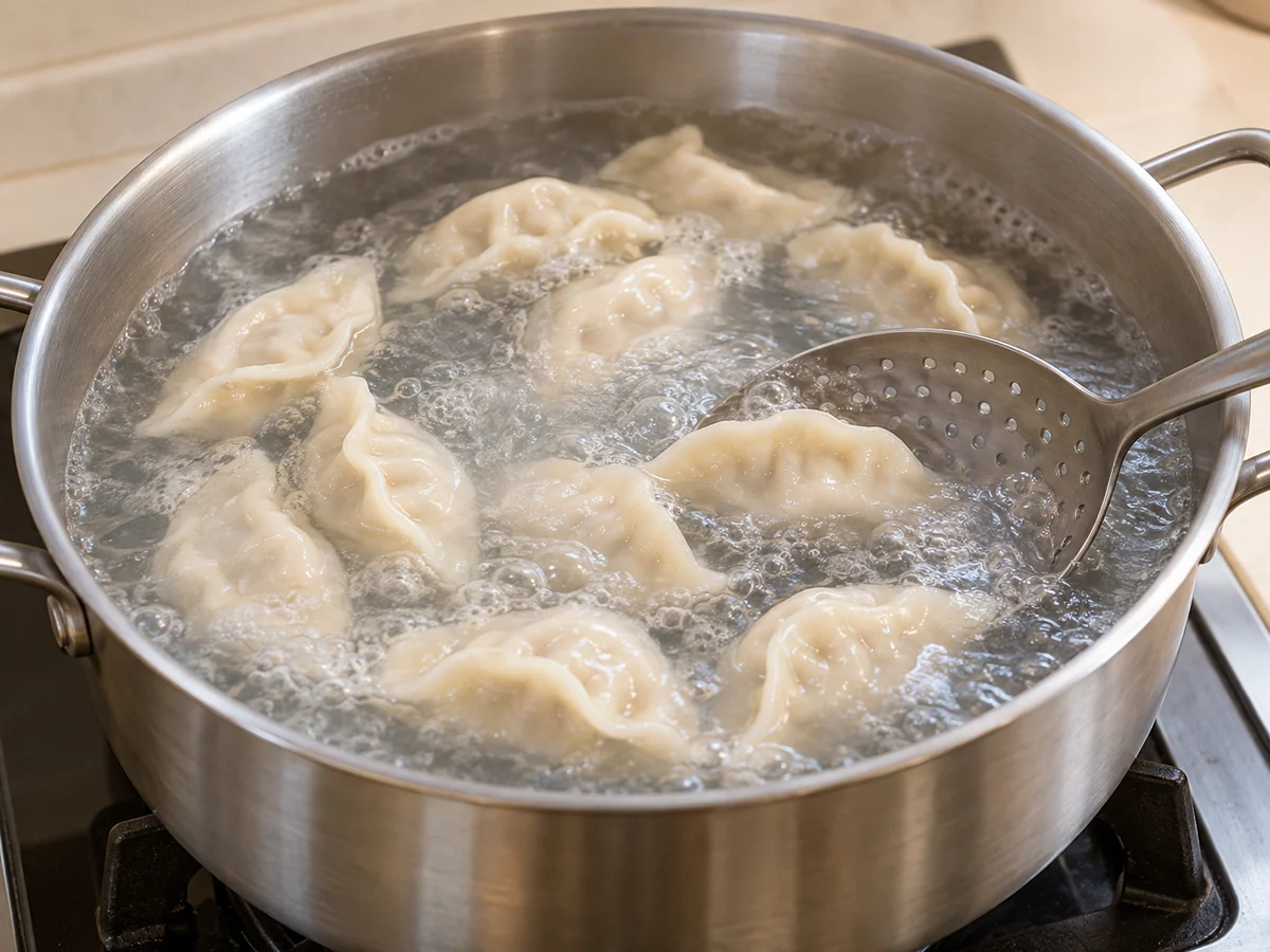 Add to boiling water and cook gently