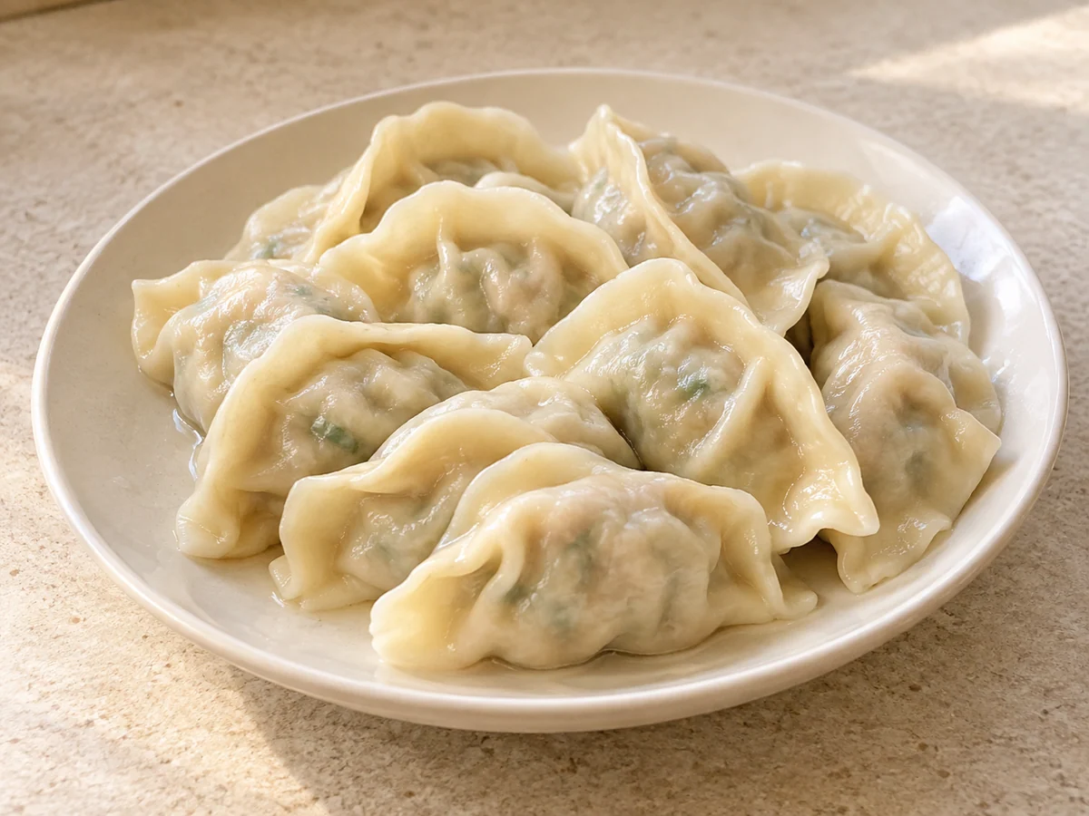 Handmade boiled dumplings