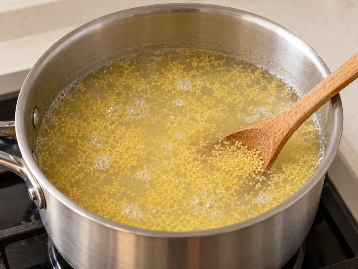 Add to boiling water