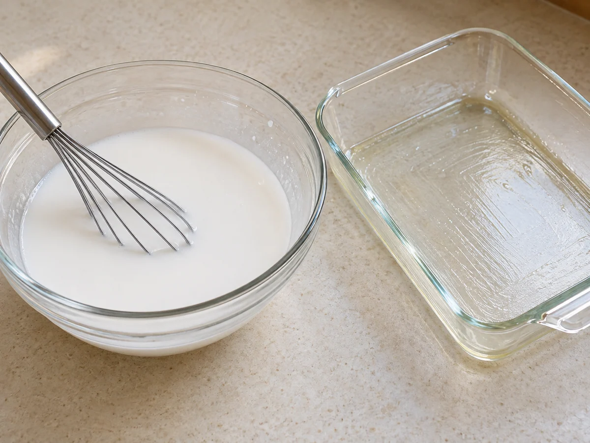 Mix the starch slurry