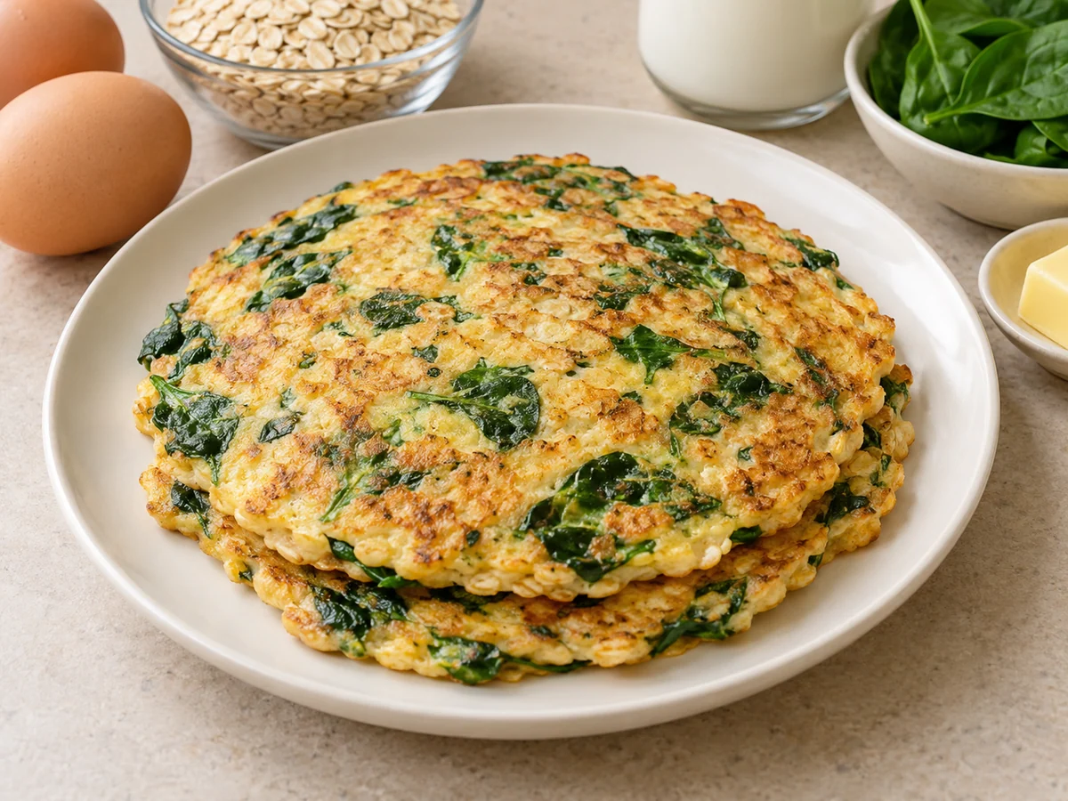 Oat and egg pancakes
