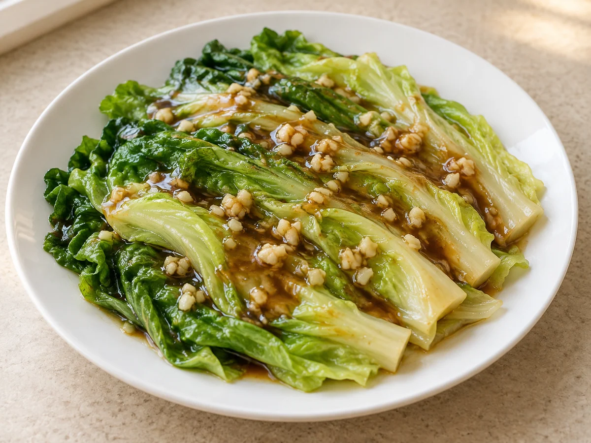 Lettuce in oyster sauce