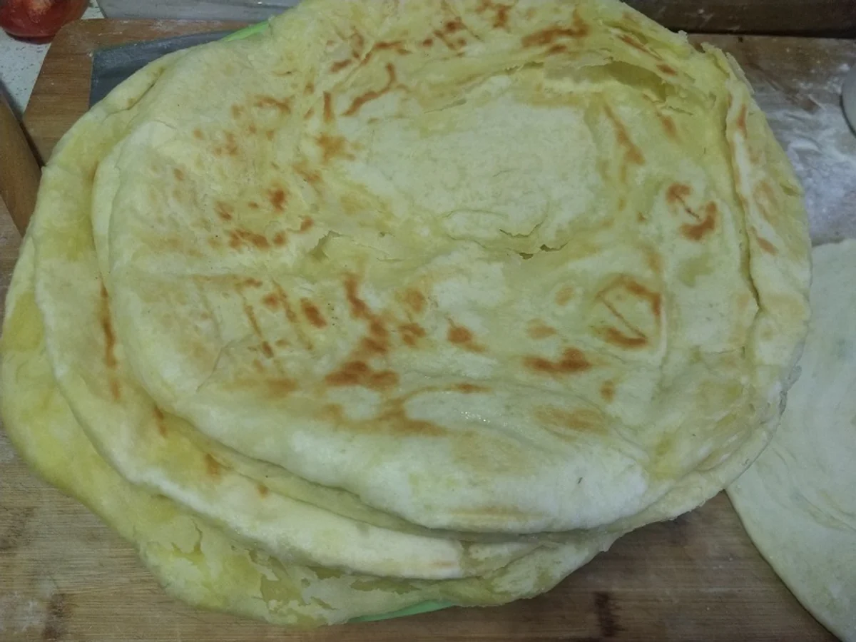 Pan-cooked flatbread