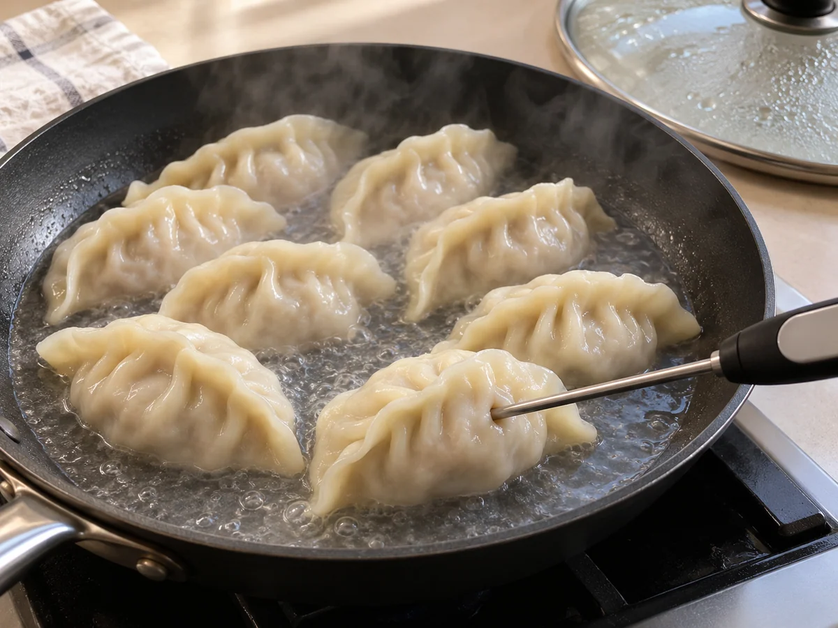 Steam until the filling cooks