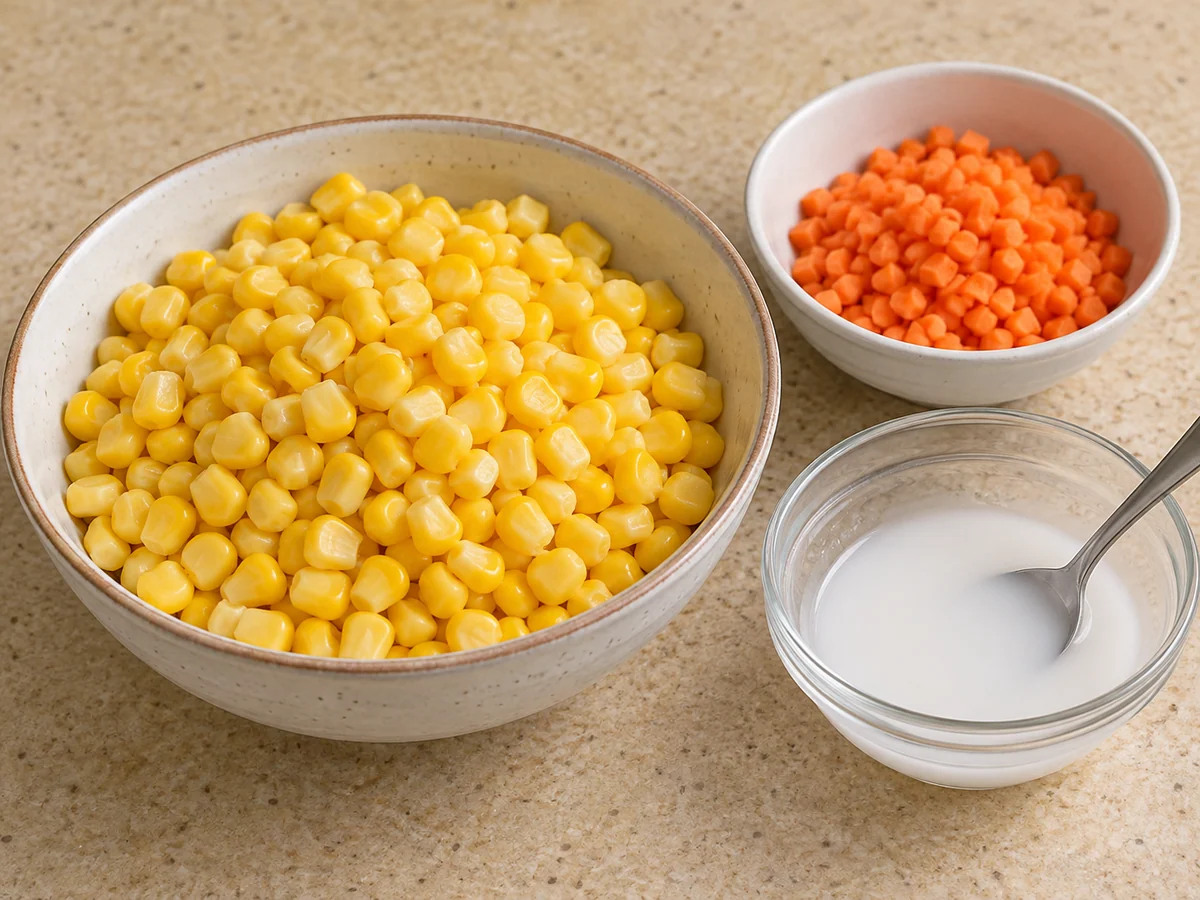 Prepare corn and slurry