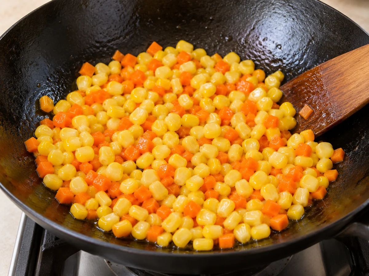 Stir-fry and season