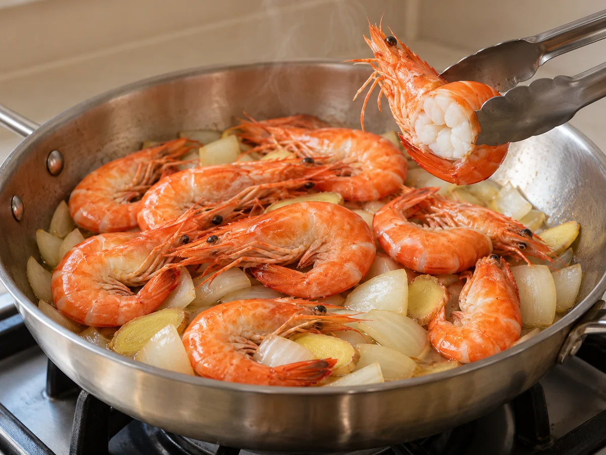 Cook until shrimp is opaque