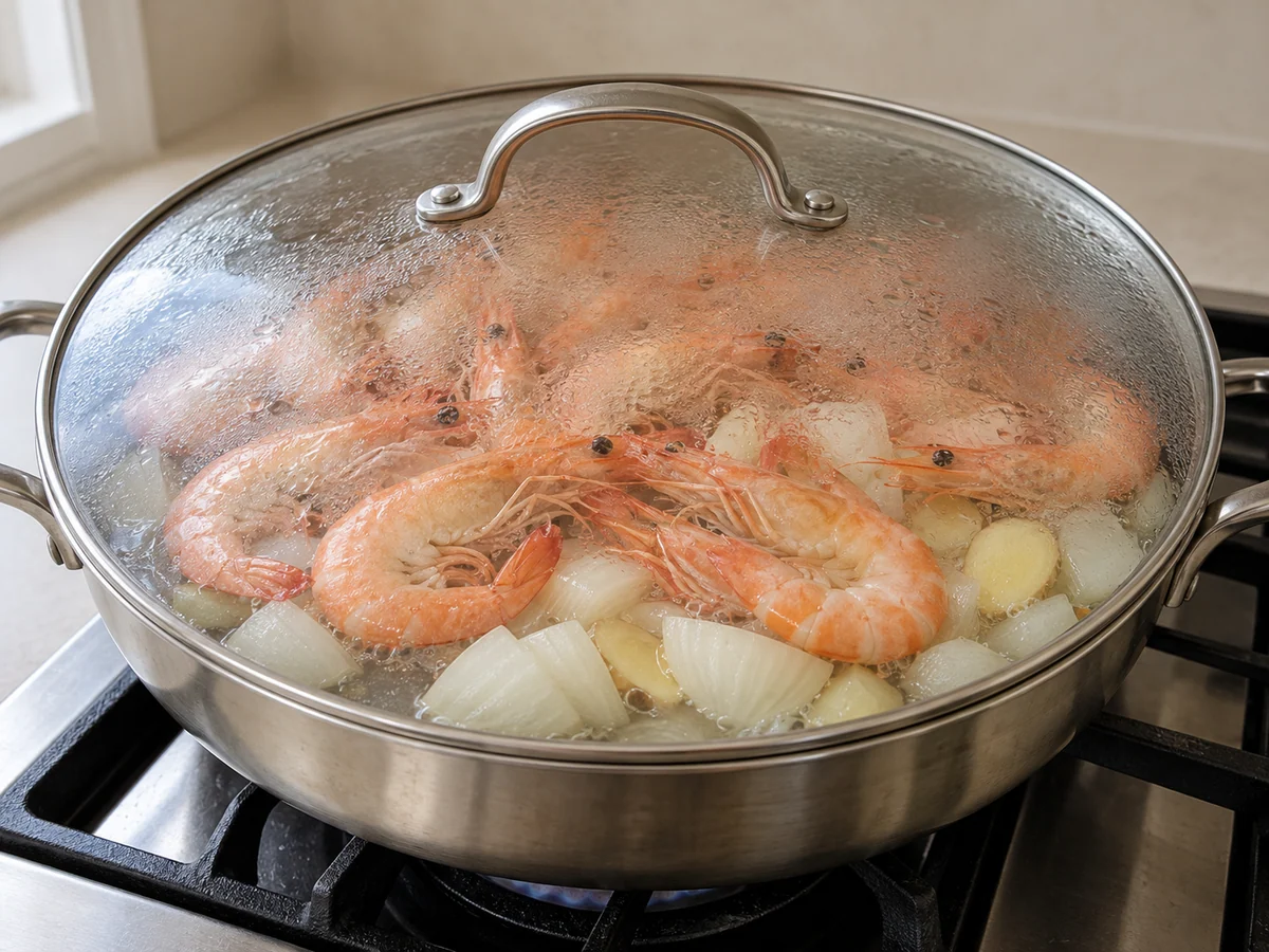Begin covered cooking