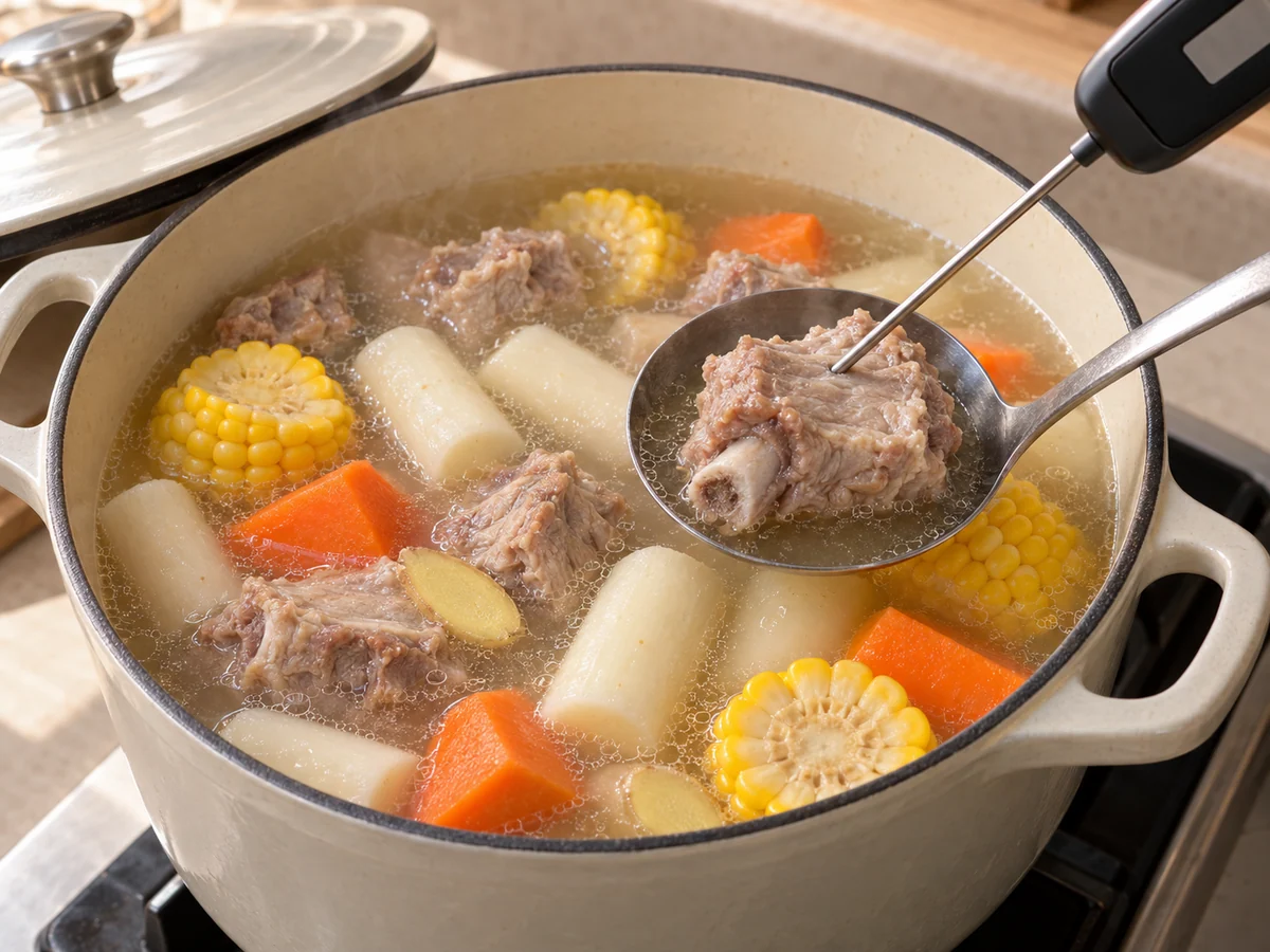 Simmer with vegetables