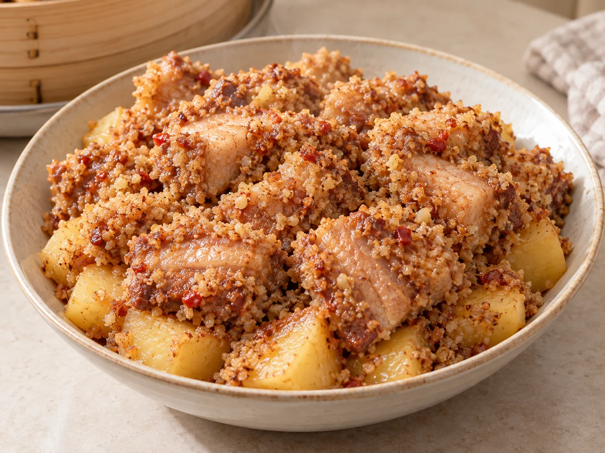 Rice powder steamed pork