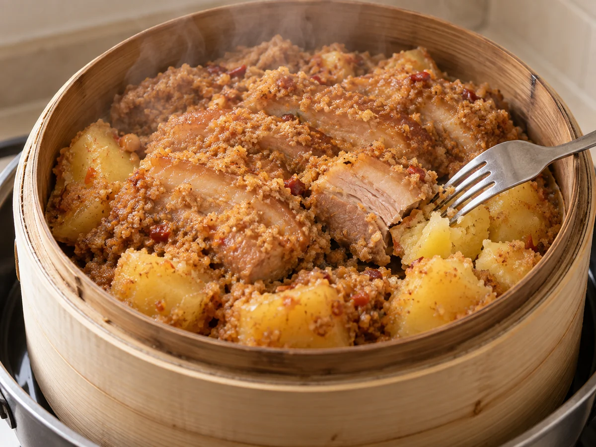 Check coating, meat and potato