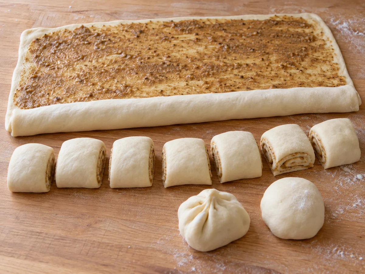 Roll and divide the layers