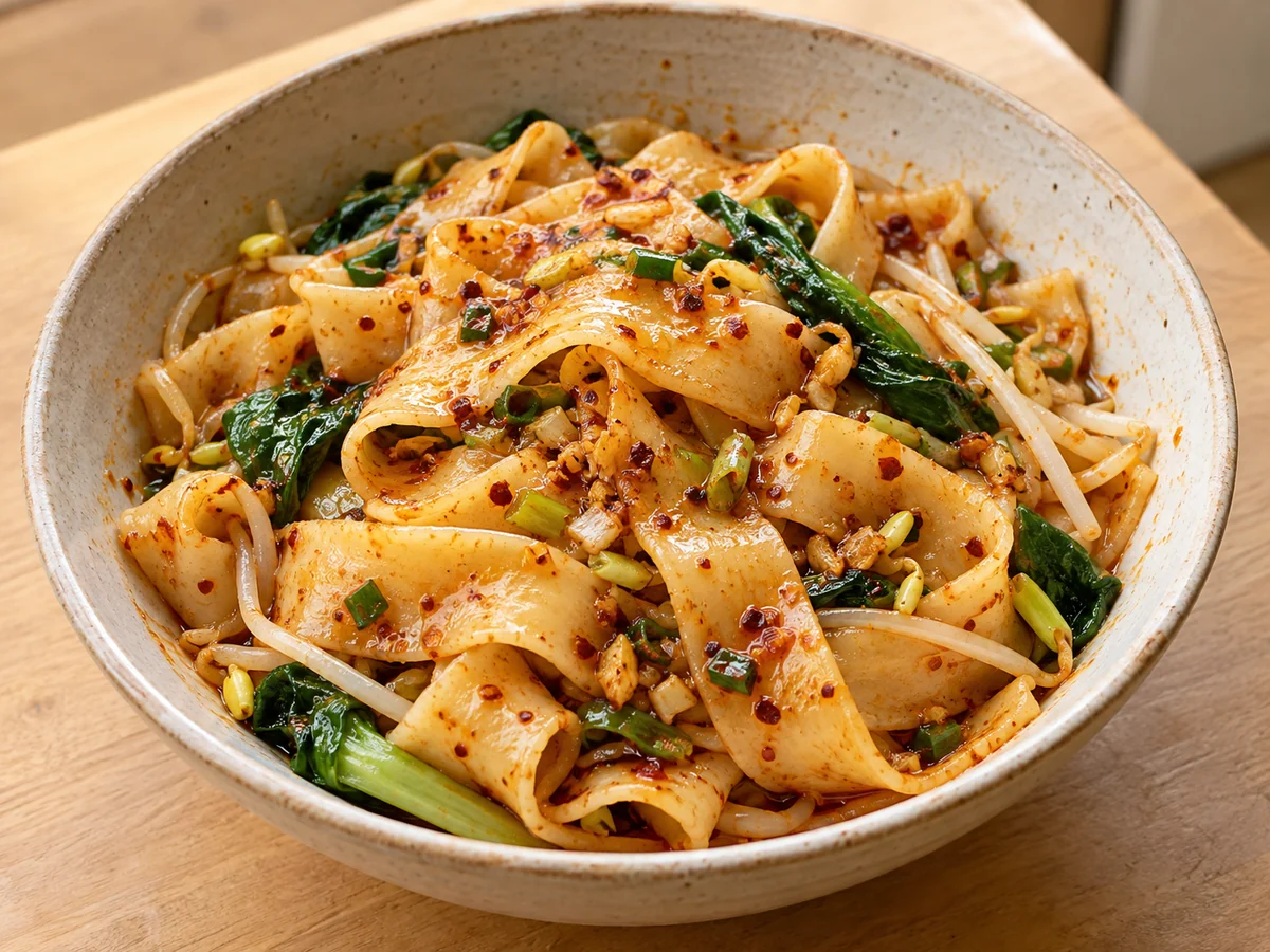 Toss and serve warm