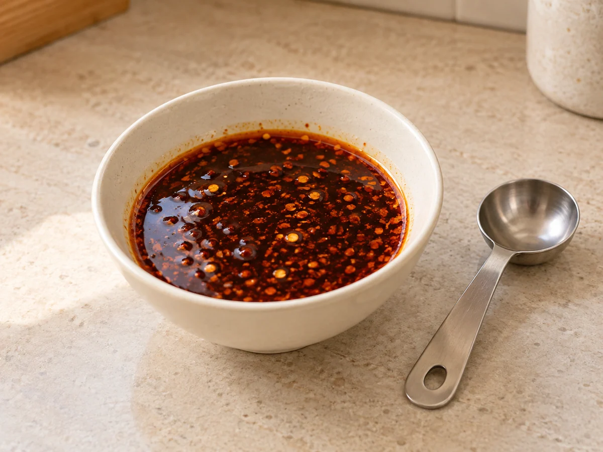 Mix the tangy chili dressing