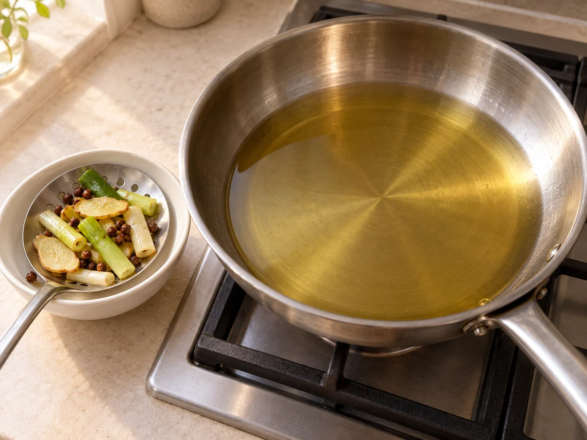 Make a small amount of aromatic oil