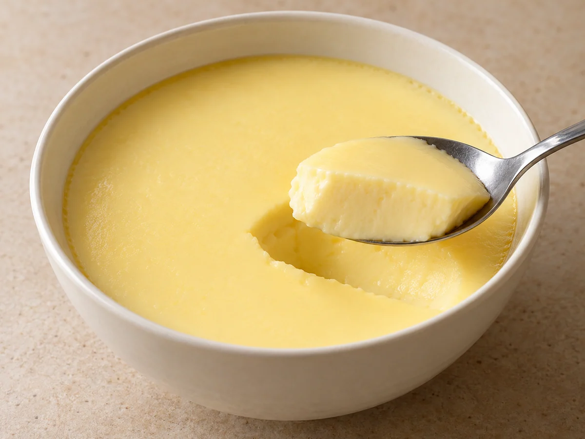 Steamed egg custard