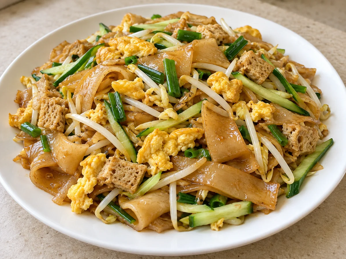 Stir-fried rice noodles