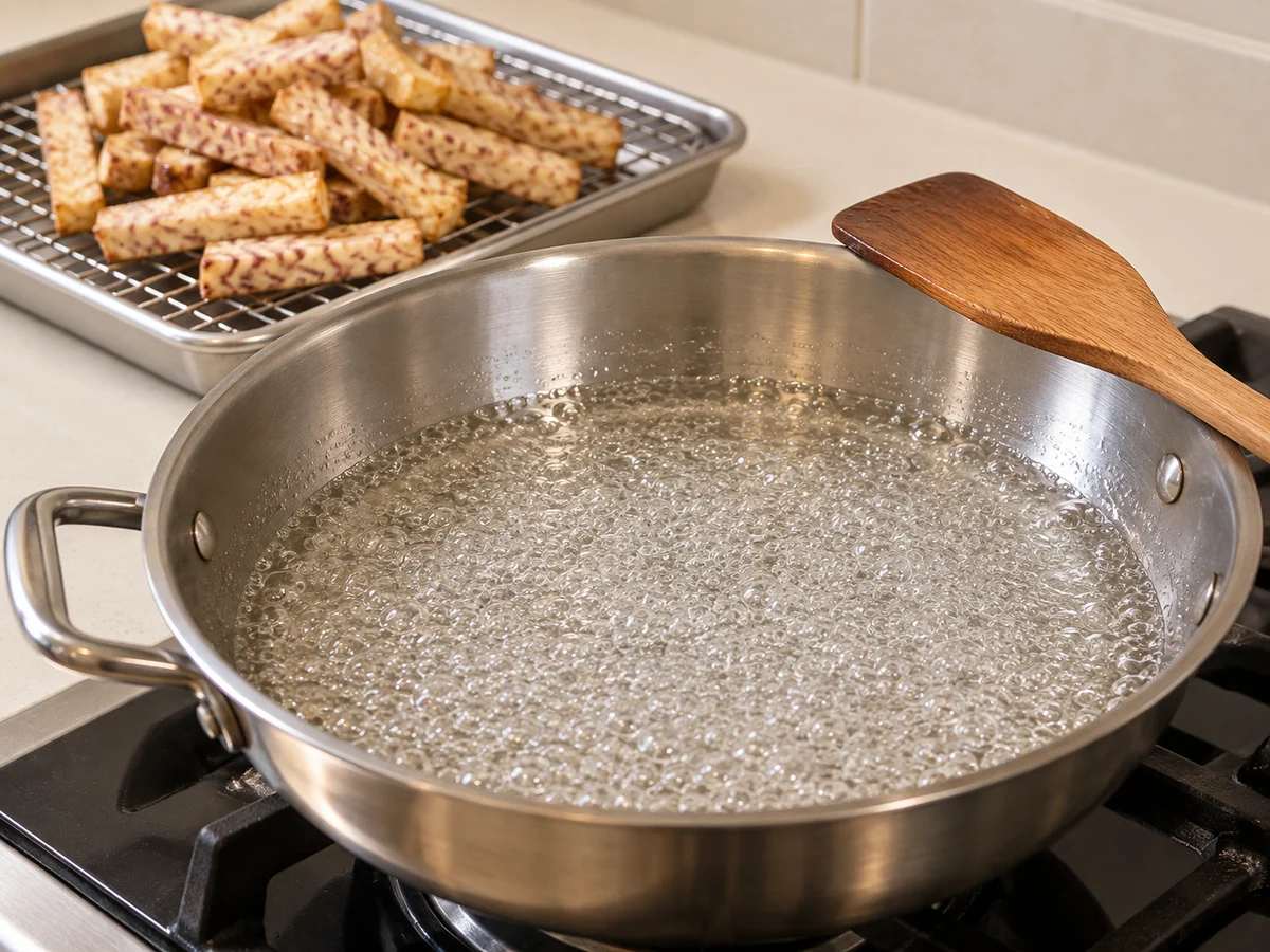 Drain and make syrup separately
