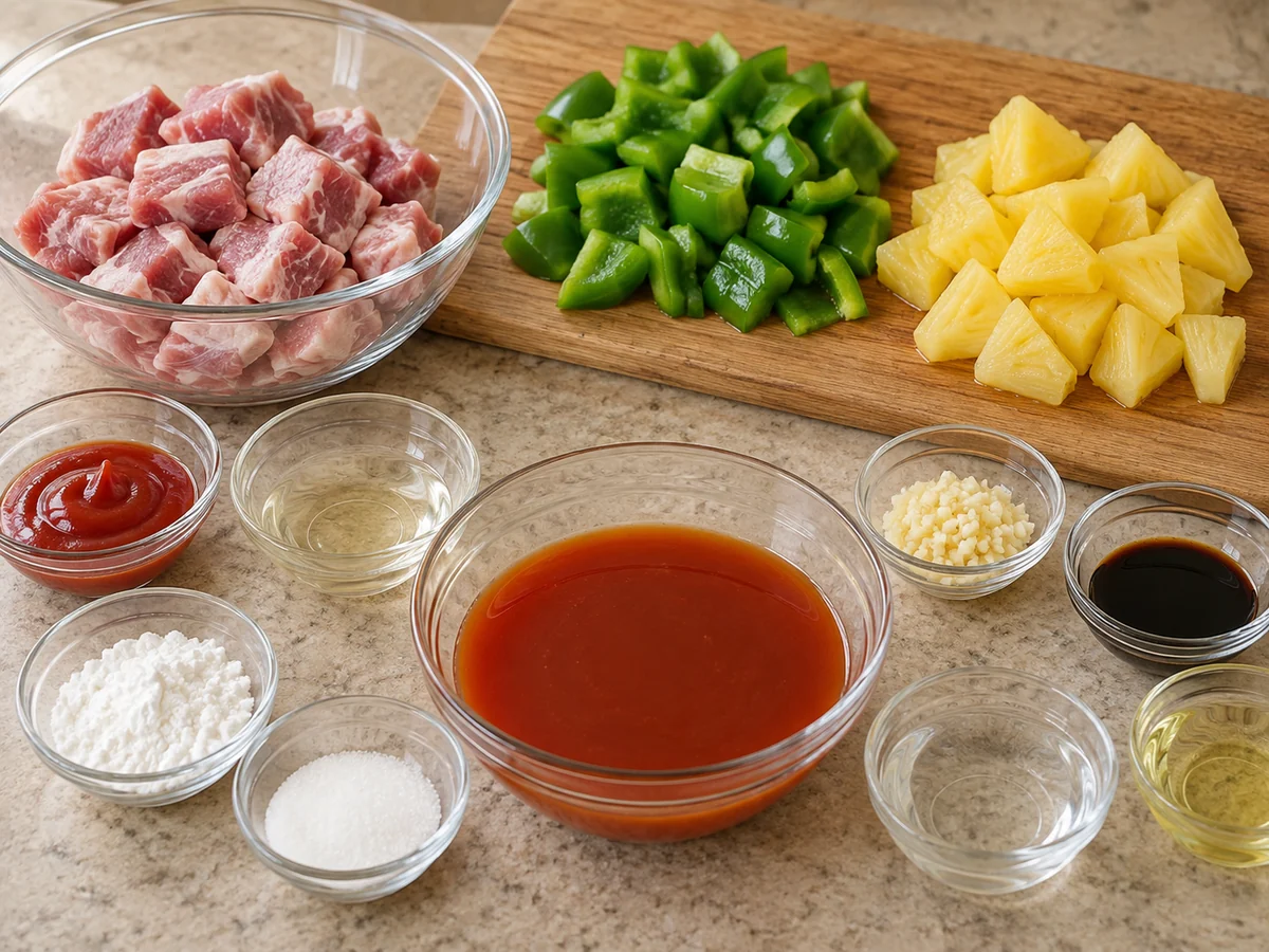 Prepare produce and sauce