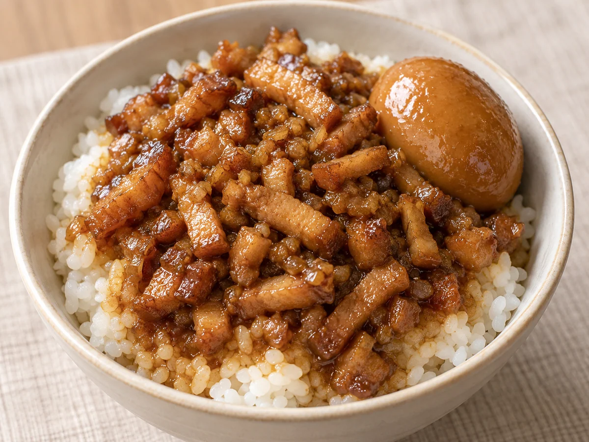 Taiwanese braised pork rice