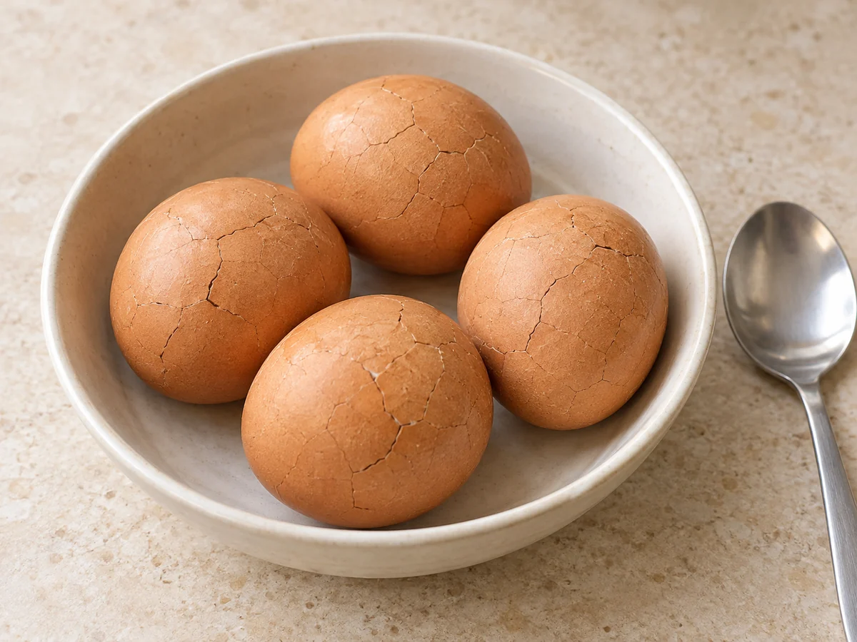 Cool and crack the shells