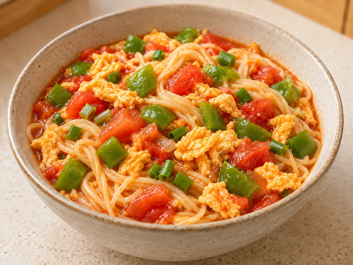 Tomato and egg noodles
